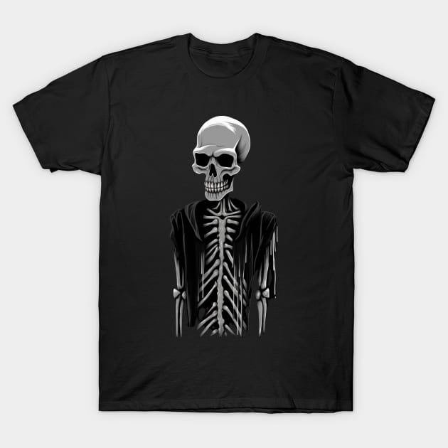 Rockin' it old school with this retro skull illustration T-Shirt by Pixel Poetry